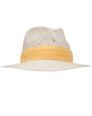 Paglia Straw Hat with Yellow Band