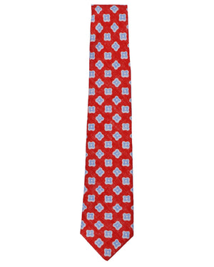 Red Floral Print Tie