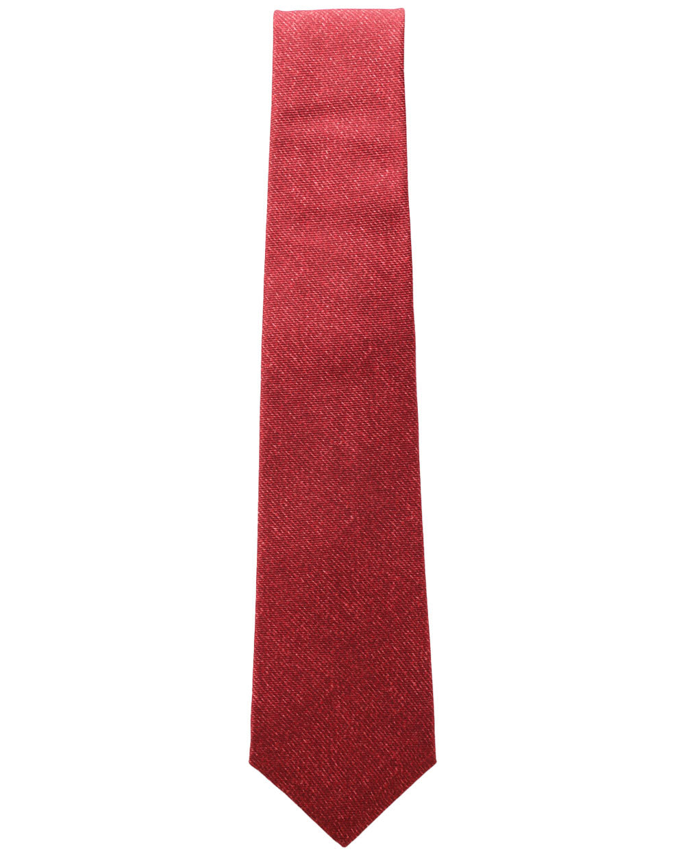 Red Melange Silk Tie