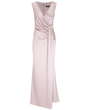 Rose Sleeveless Drape Gown