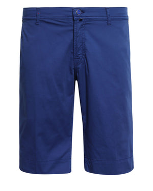 Royal Blue Cotton Blend Bermuda Short