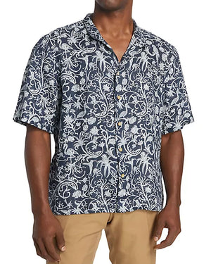 Tropical Navy Sportshirt