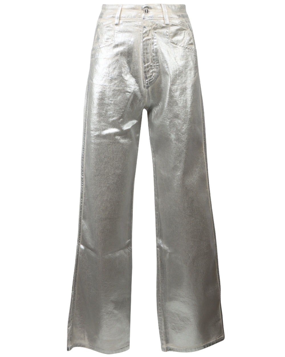 Straight Leg Jean in Silver