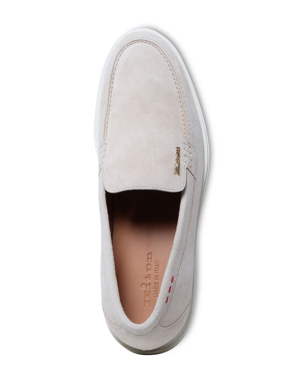 Suede Causal Loafer in Light Tan