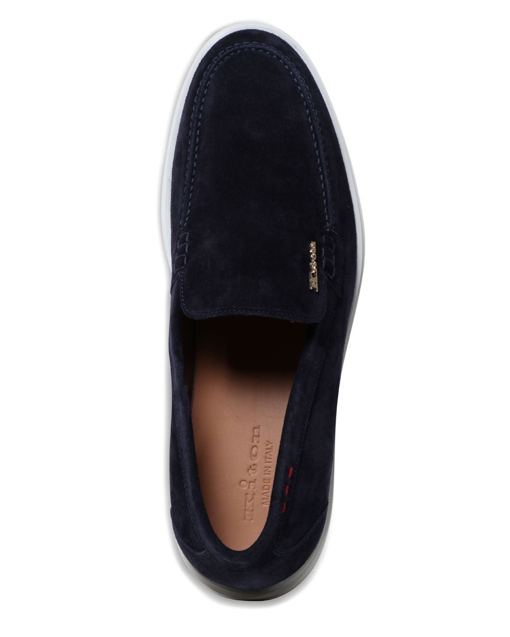 Suede Causal Loafer in Navy