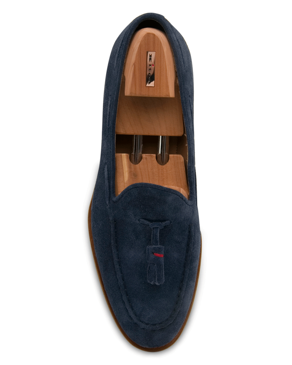 Suede Tassel Loafer in Royal Blue