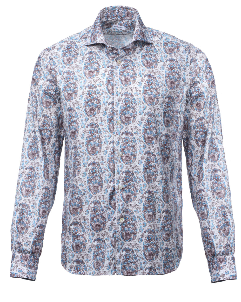 Turquoise Tapestry Print Sportshirt