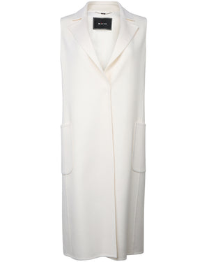 White Cashmere Long Vest