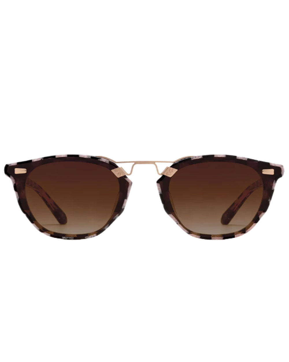 Beau Nylon Sunglasses in Harlequin 18K Rose