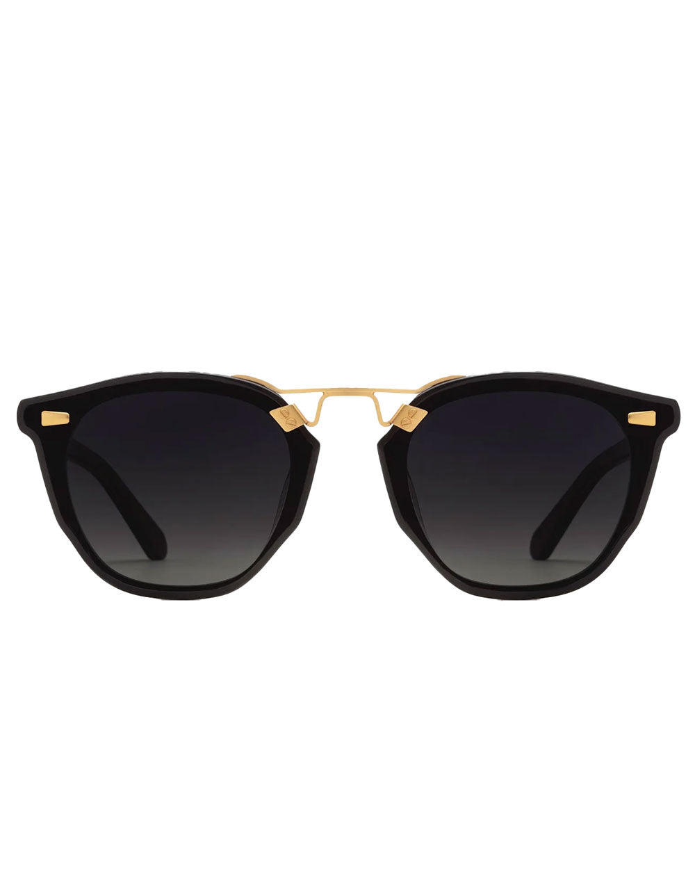 Beau Nylon Sunglasses in Black and Shadow