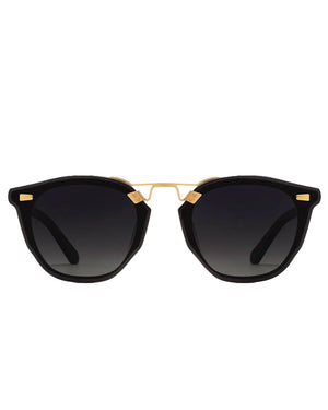 Beau Nylon Sunglasses in Black and Shadow