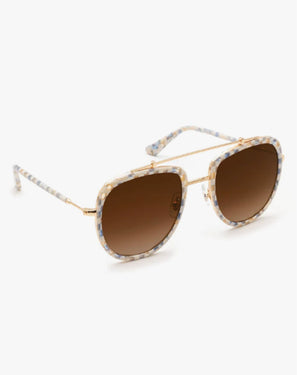 Breton Sunglasses in 18K Pincheck