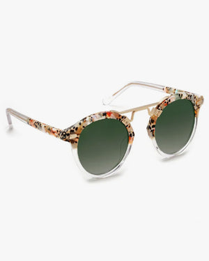 St. Louis II Sunglasses in Poppy + Crystal