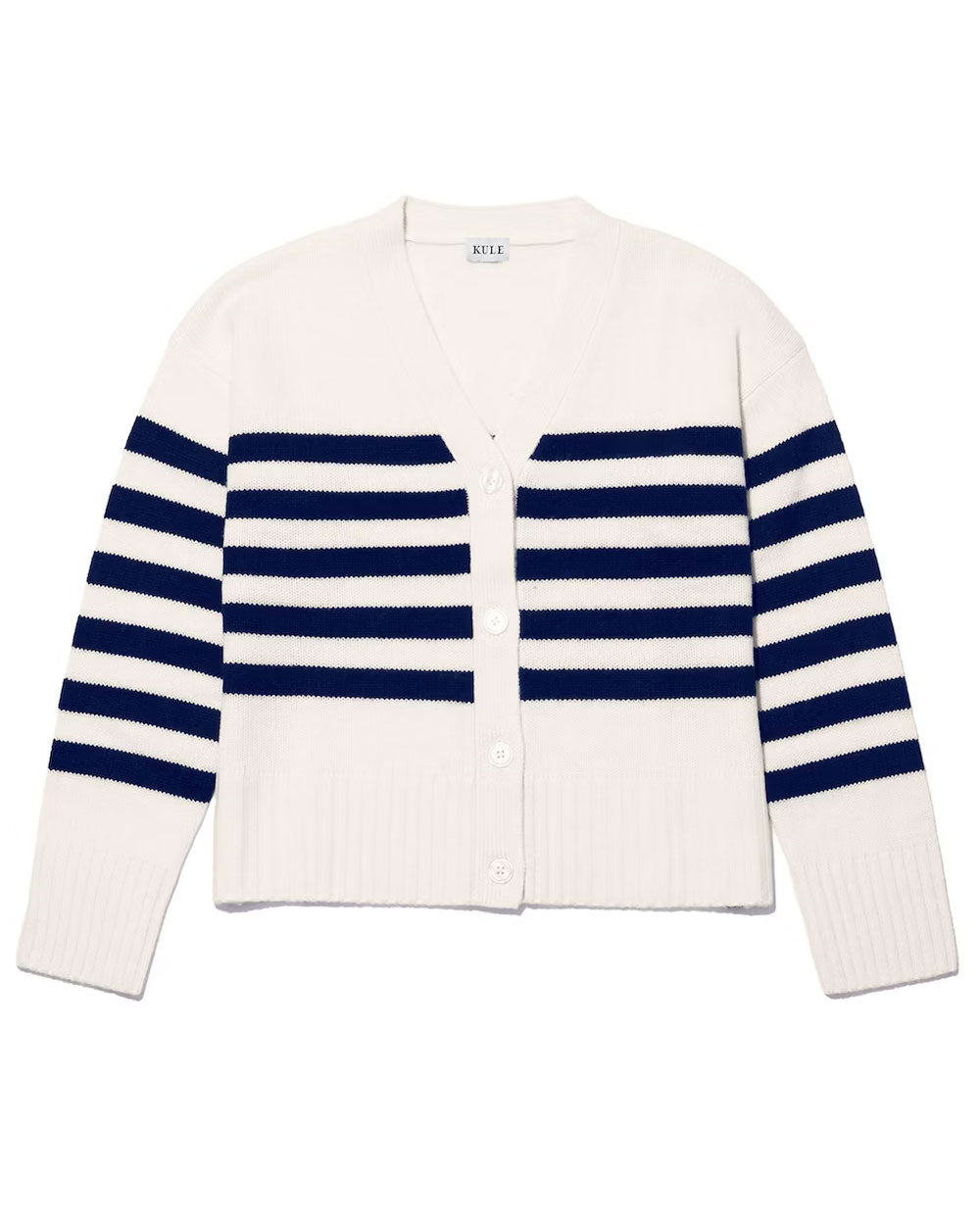 The Raffa Cream/Navy Sweater