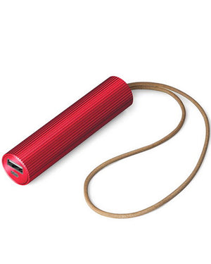 Fine Tube Power Bank in Red