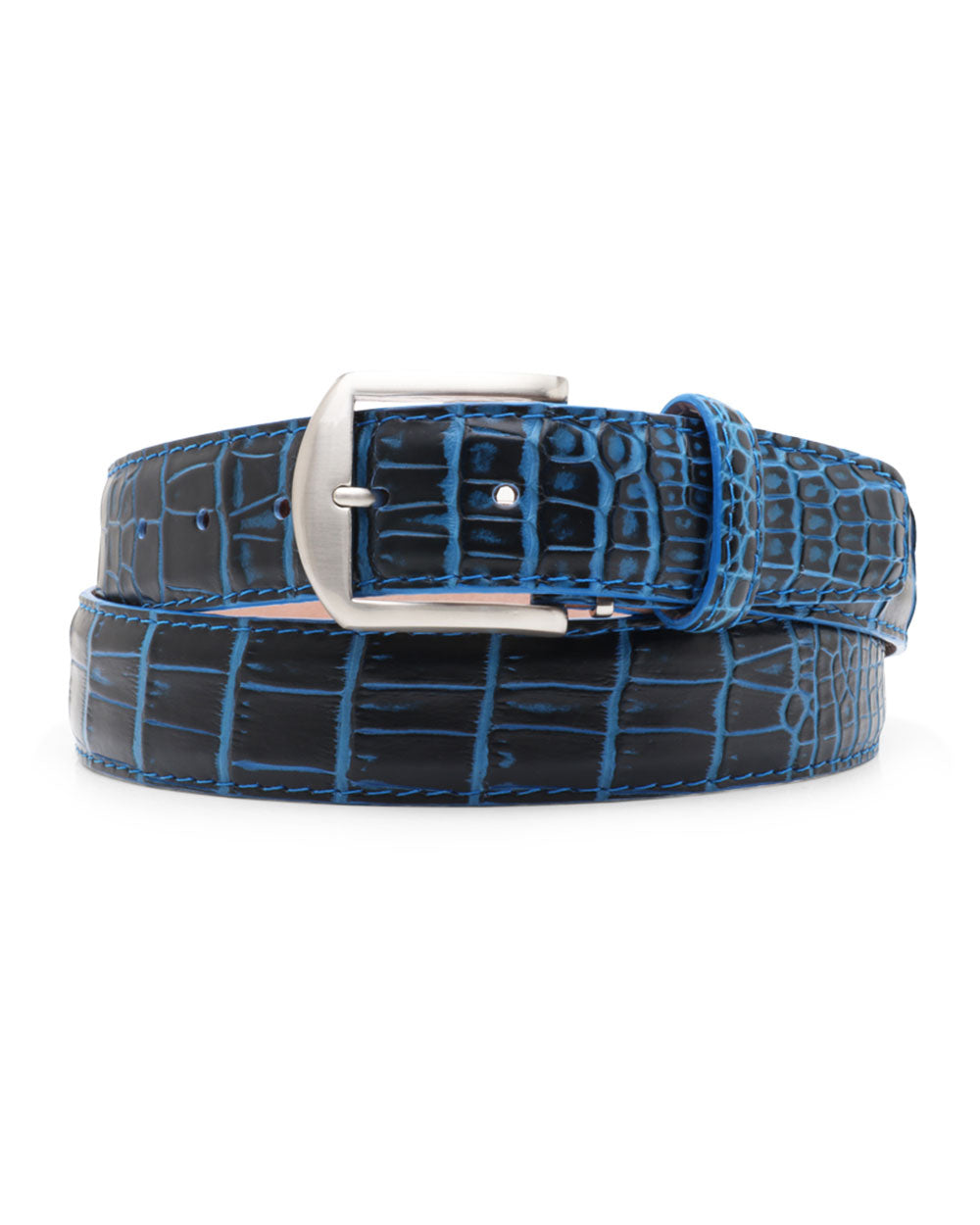 Navy Blue Two-Tone Crocodile