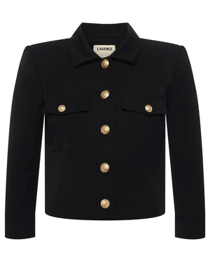 Black Kumi Cropped Jacket