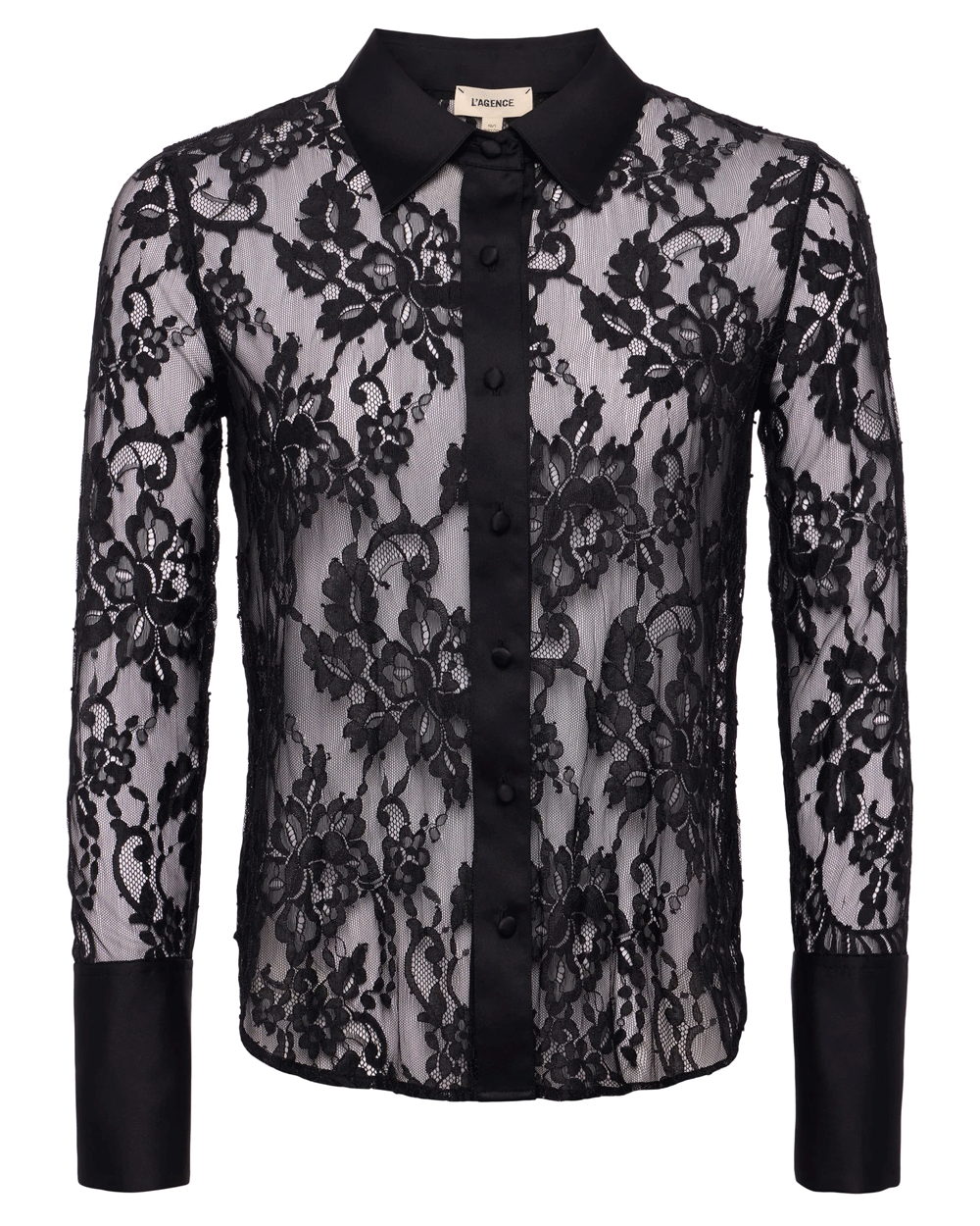 Black Reims Lace Blouse