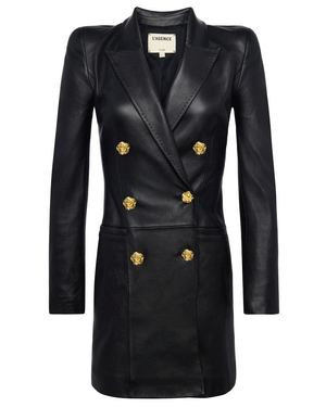 Black Tora Tuxedo Blazer Dress