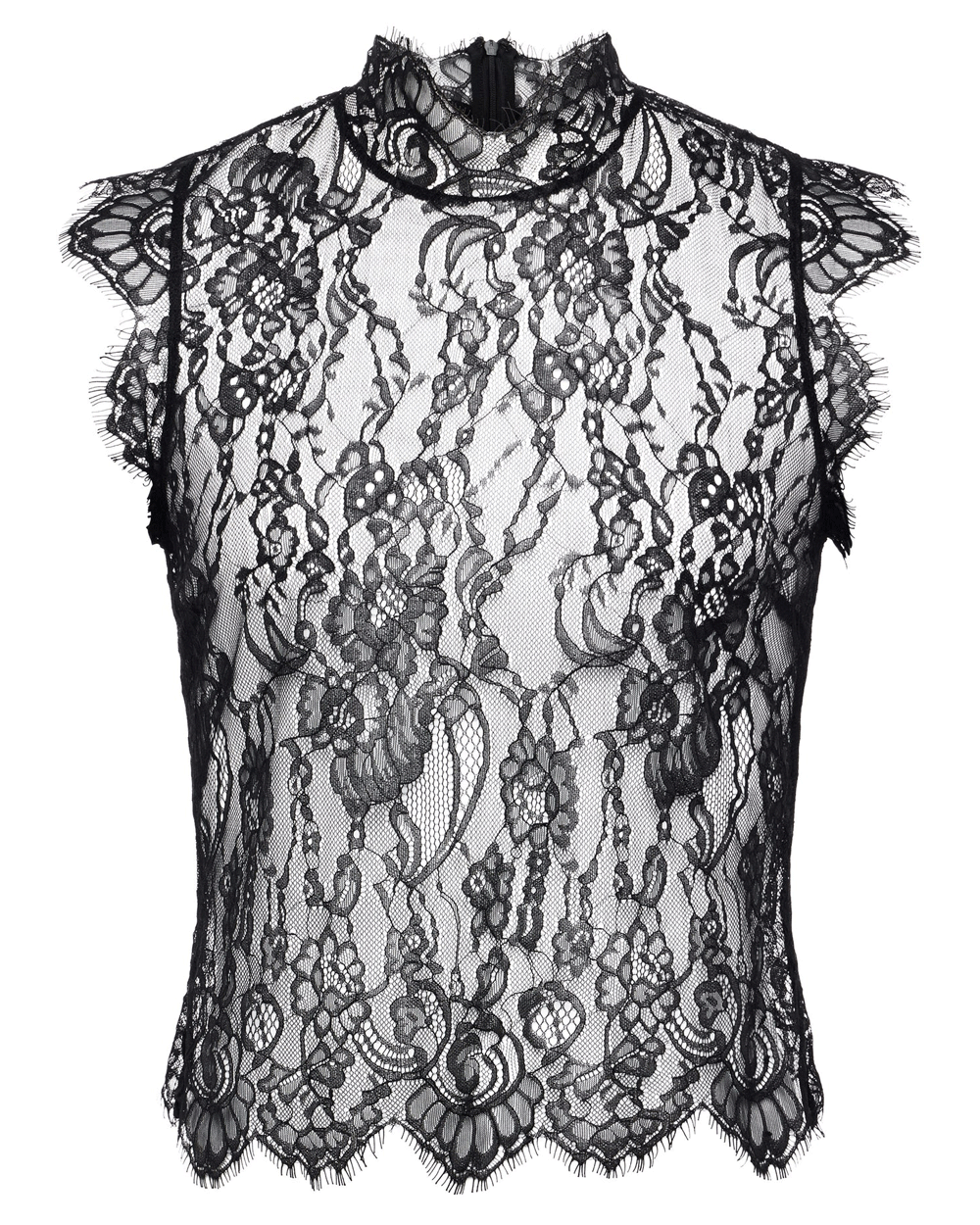 Black Tours Lace Top