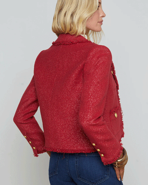 Garnet Red Copper Sylvia Collared Jacket