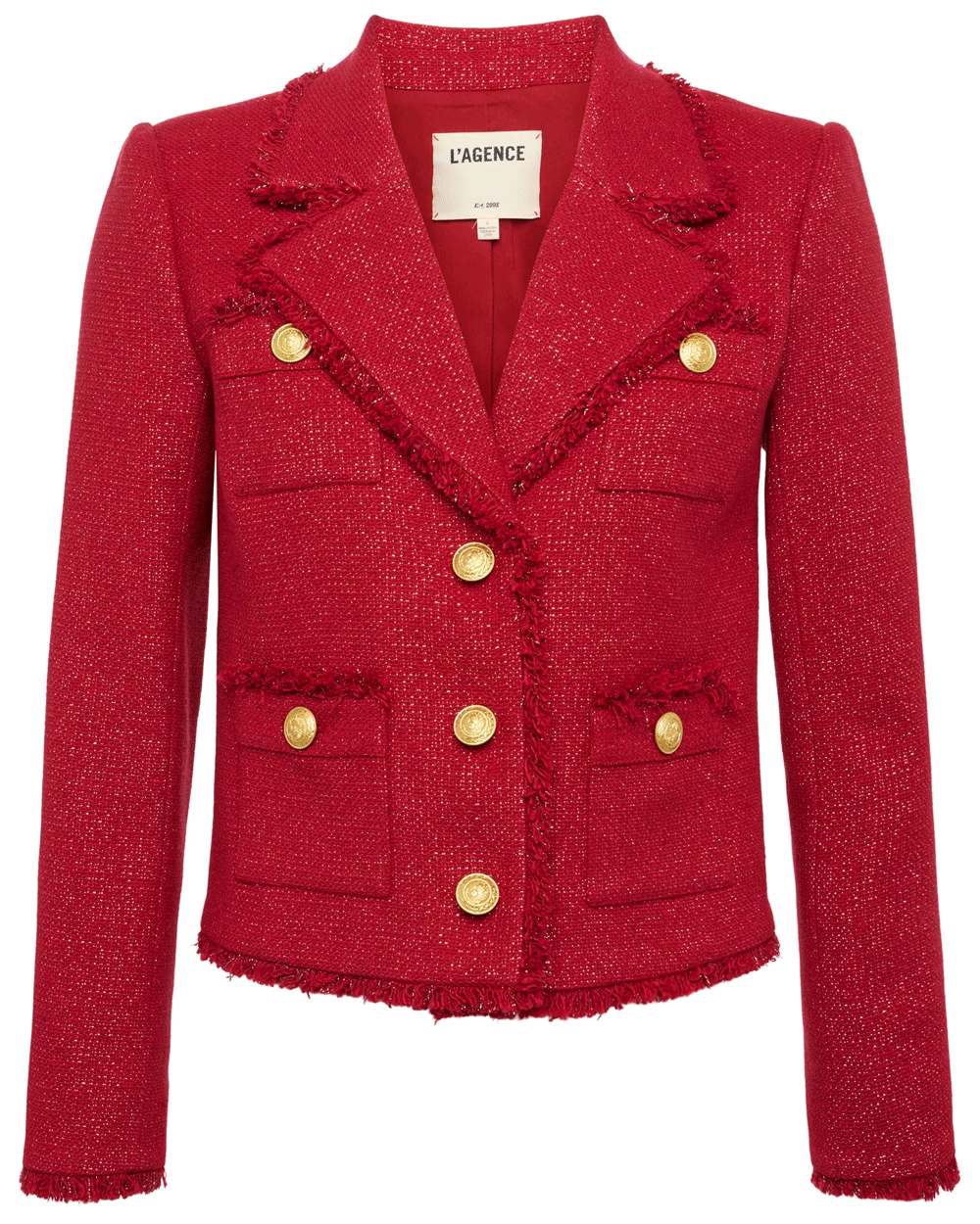 Garnet Red Copper Sylvia Collared Jacket