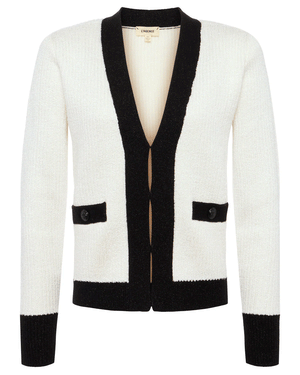 Ivory Sequin Black Jinny Cardigan