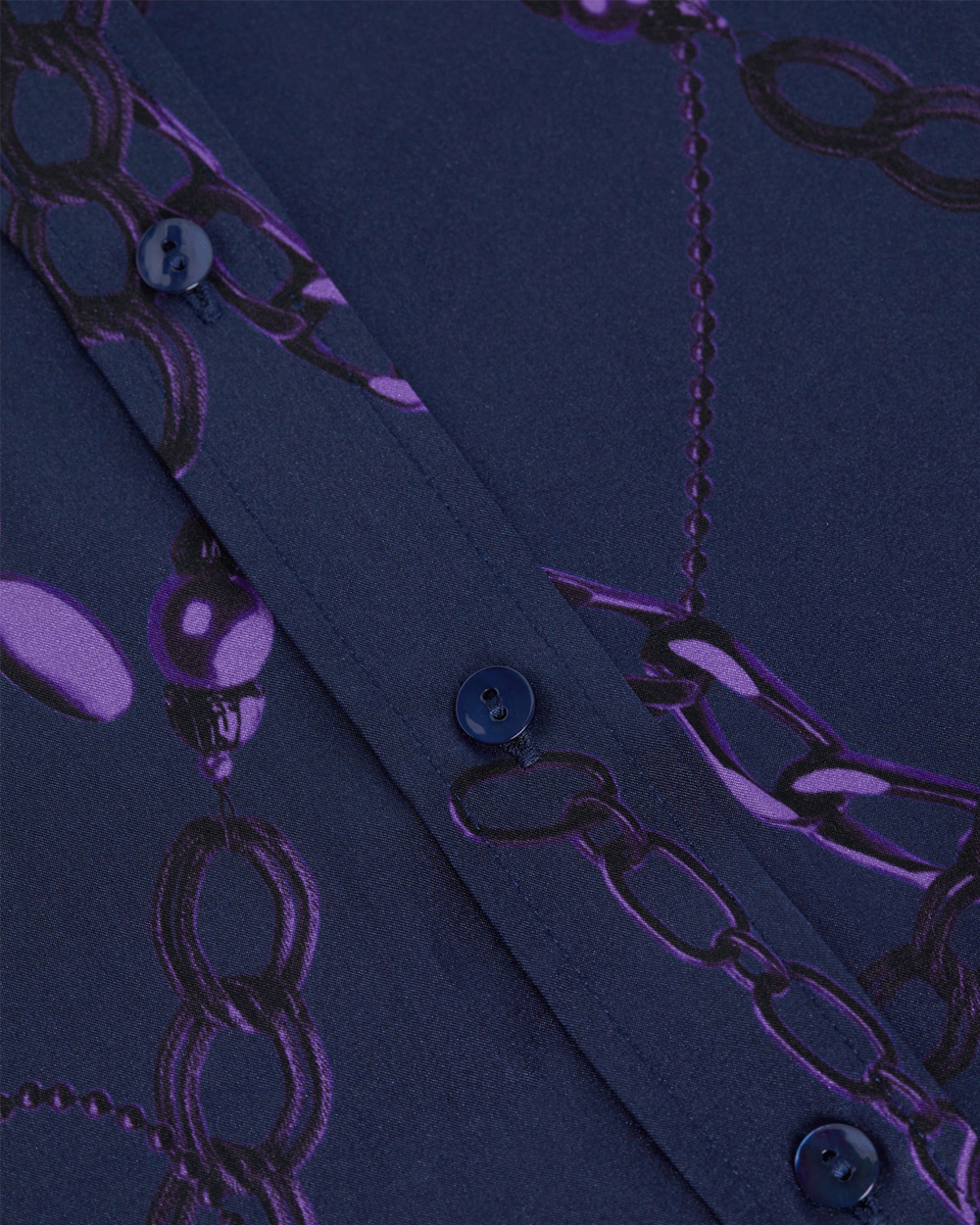 Midnight Purple Sketch Chain Dani Blouse