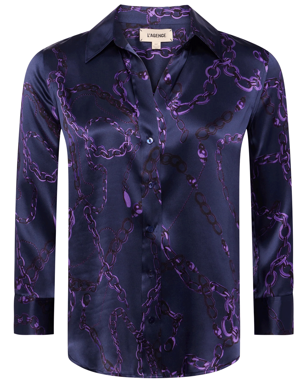 Midnight Purple Sketch Chain Dani Blouse