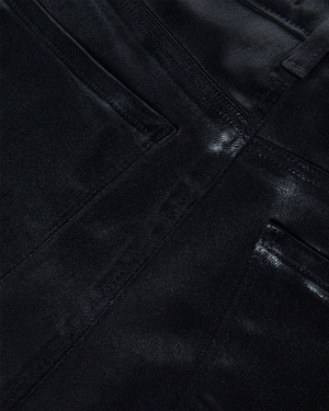 Noir Coated Sneeki Low-Rise Jean