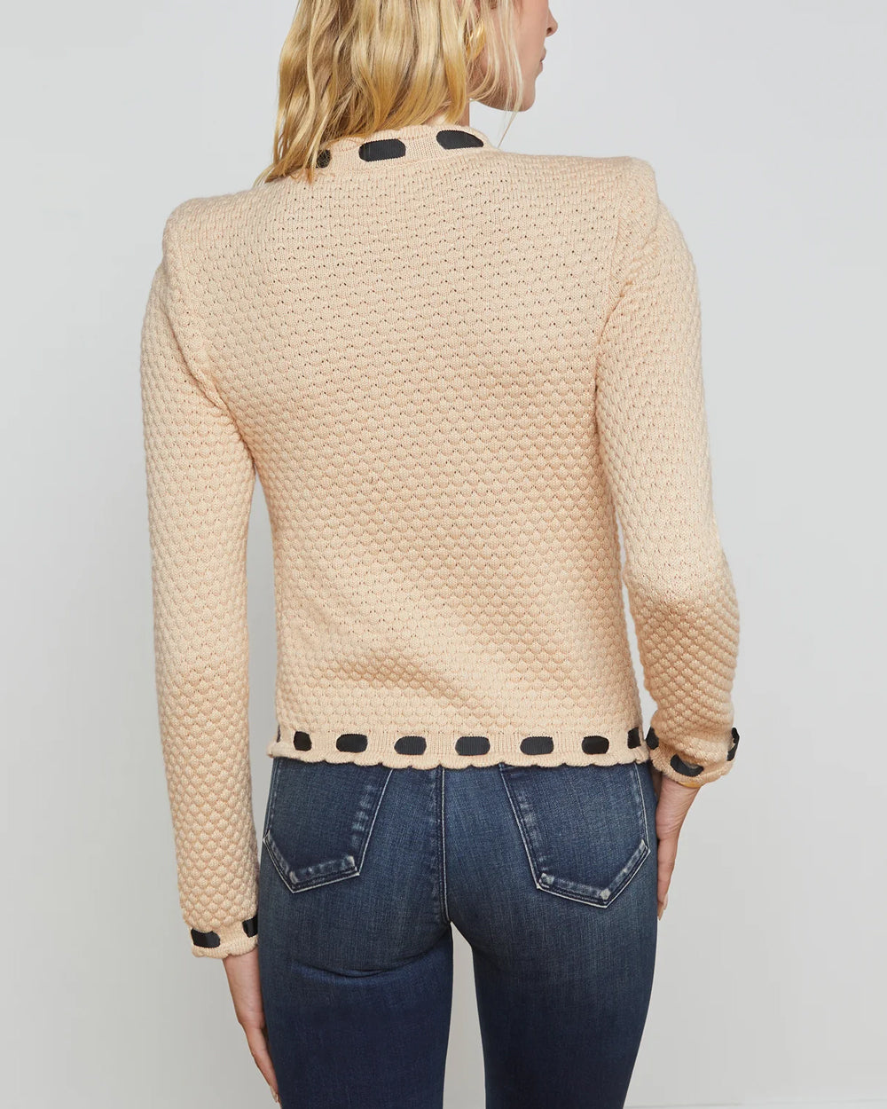 Black and Biscuit Astor Cardigan