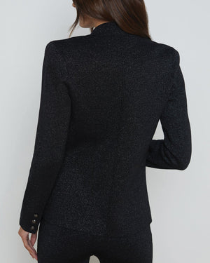 Black Gunmetal Knit Kenzie Blazer