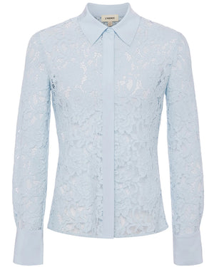 Ice Water Lace Maia Button Down Blouse