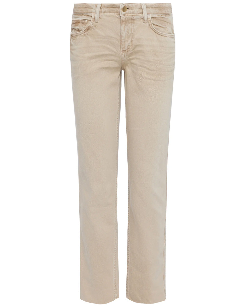 Milana Low Rise Stovepipe Jean in Sand Dune