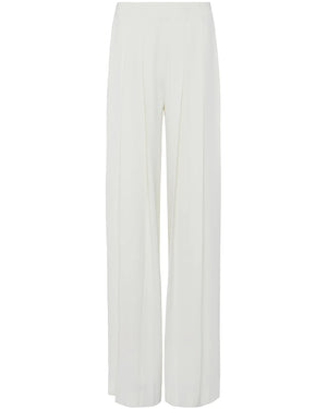 Novia Pleated Wide Leg Pant in Ivory