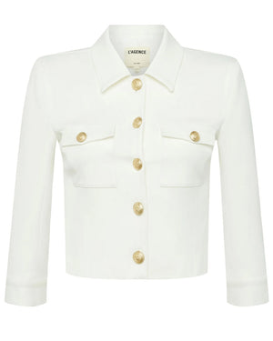 White Kumi Cropped Jacket