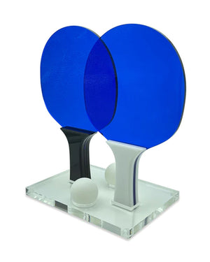 Luxe Ping Pong Set in Neon Blue