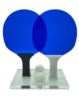 Luxe Ping Pong Set in Neon Blue