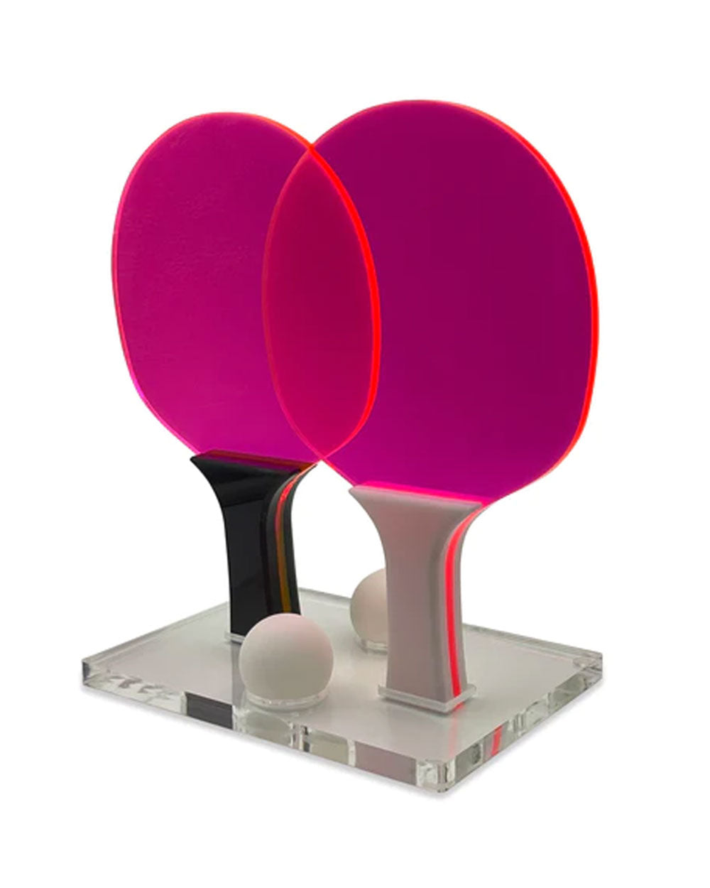 Luxe Ping Pong Set in Neon Pink