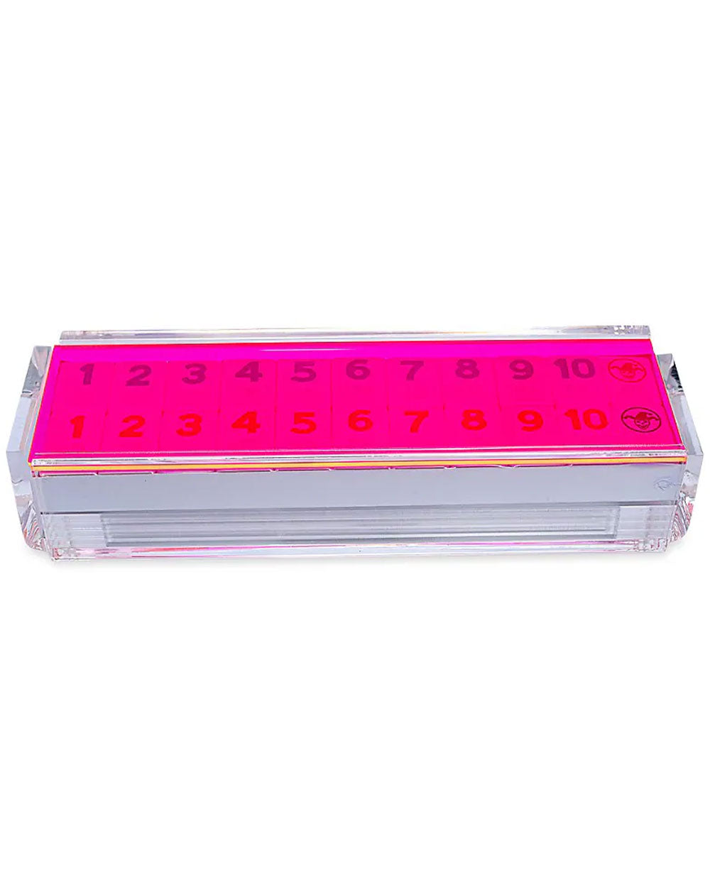 Luxe Rummy Tile Game in Neon Pink