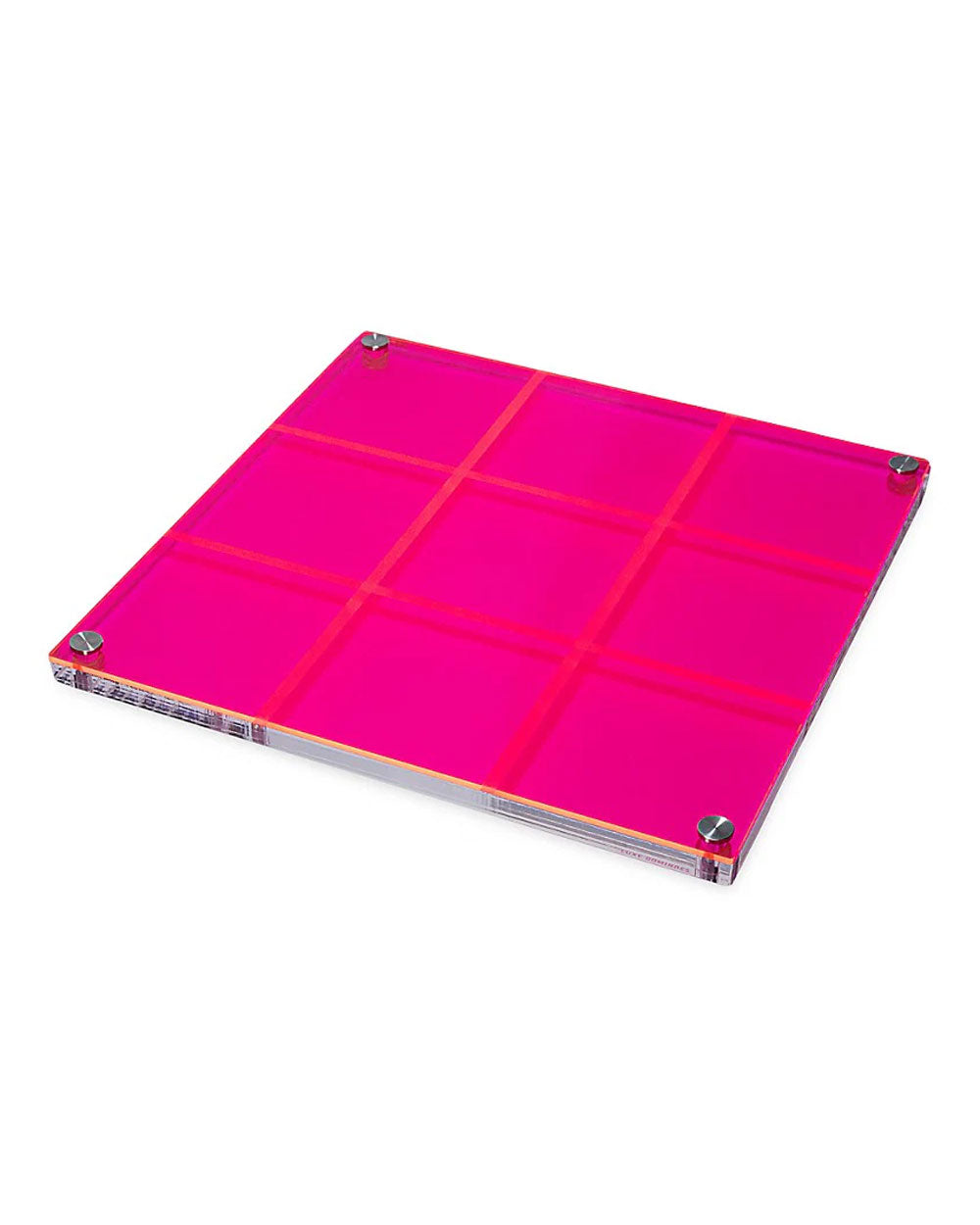 Luxe Tic Tac Game in Neon Pink