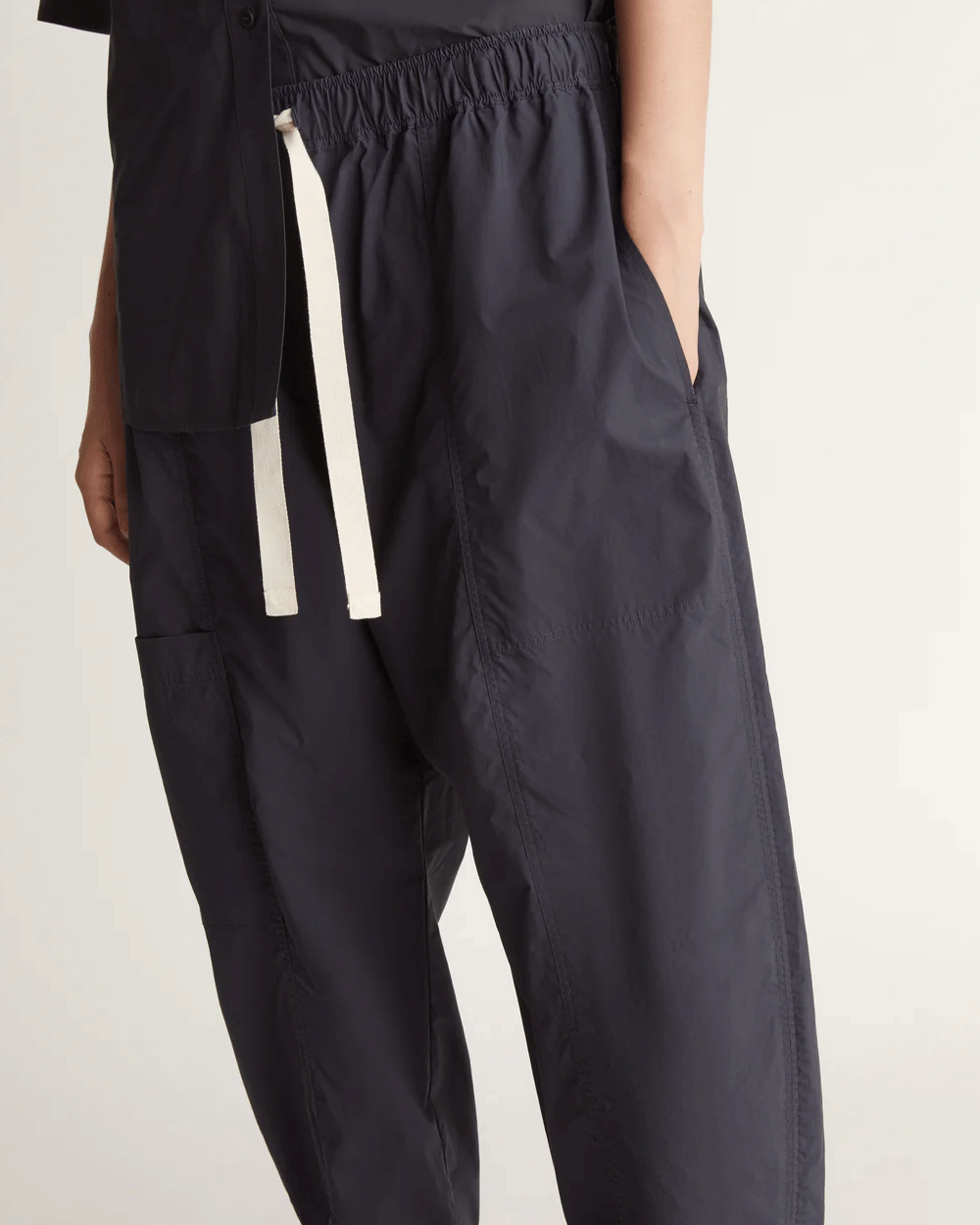 Navy LM Poplin Pant