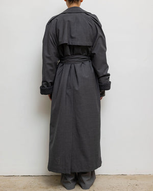 Charcoal Melange Jane Trench Coat