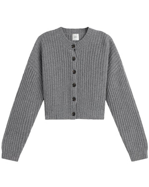 Grey Melange Emma Cardigan