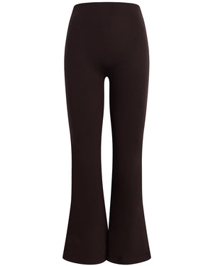 Rio High Rise Flare Pant in Chocolate