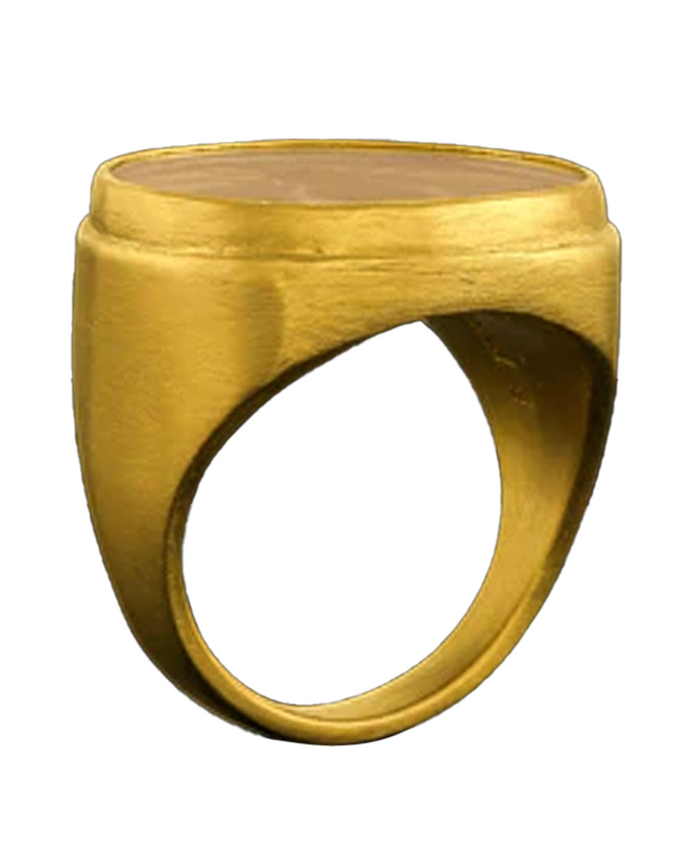 Carved Bee Tablet Rock Crystal Ring