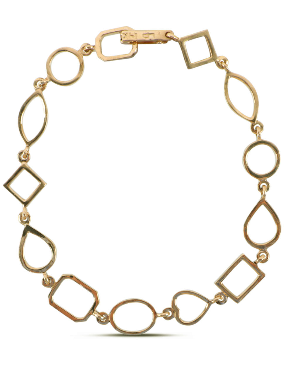 Mixed Bezel Chain Bracelet