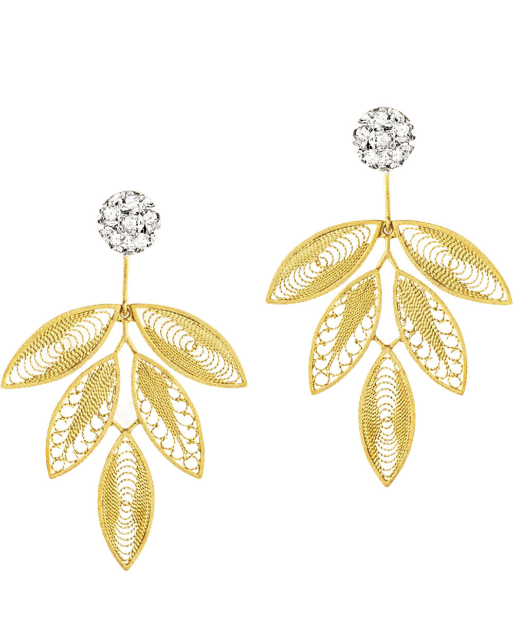 House of Filigree Feather Drop Earrings