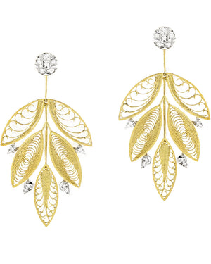 House of Filigree Scale and Feather Earrings