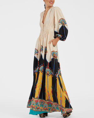 Aswan Placee Long Camerino Dress